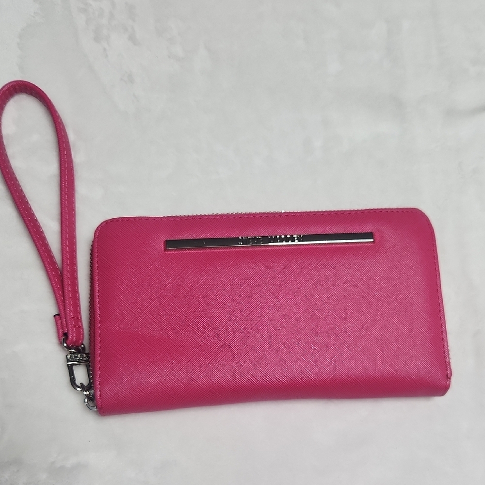 Steven By Steve Madden Pink Clutch with Wristlet
